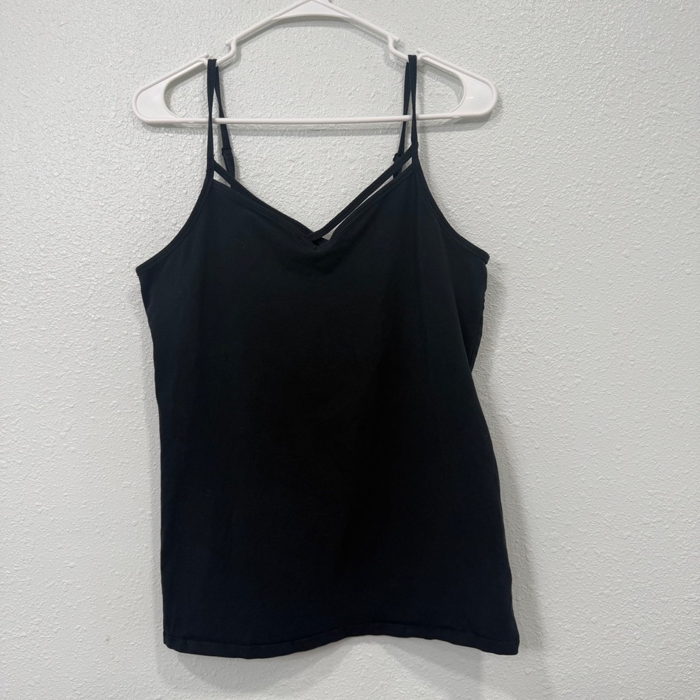 Torrid Womens Black Lattice V-Neck Cami Tank Top Size 2 10584767